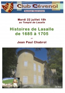 Histoire de Lasalle de 1685 à1705